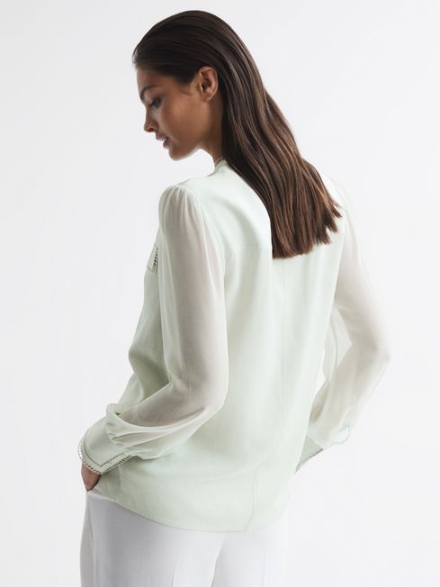 Felicia Ladder Trim Detail Blouse