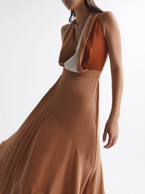Anise Colourblock Midi Dress