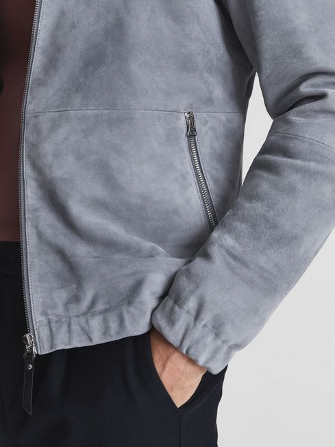 Mercury Zip Through Suede Jacket