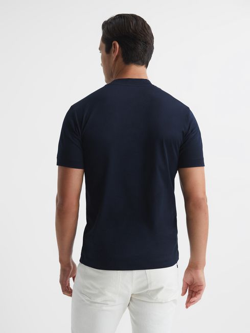 Hunter Mercerised Cotton High Neck T-Shirt