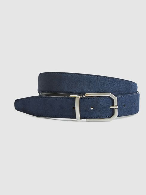 Aldwych Reversible Leather & Suede Belt