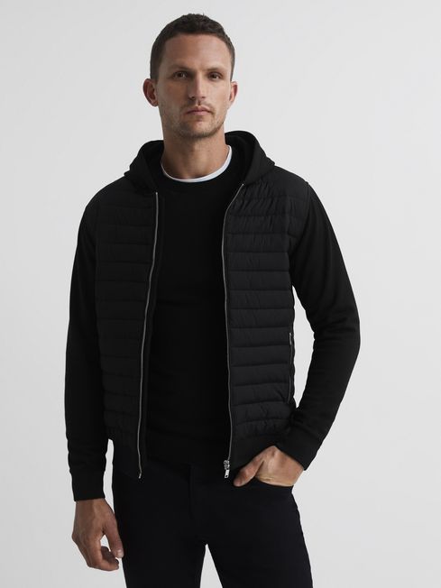 Taylor Hybrid Zip Quilted Hooded Jacket