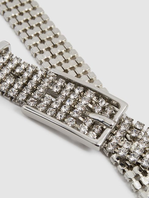 Cara Crystal Chainmail Belt