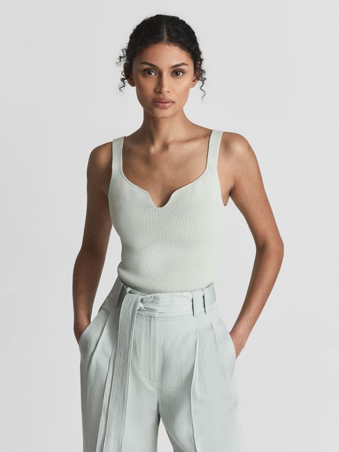 Daisy Sweetheart Neck Top