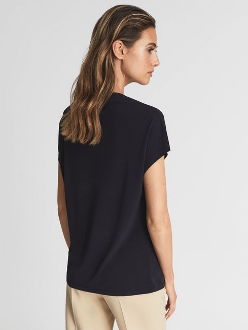 Poppy High Neck Jersey Top