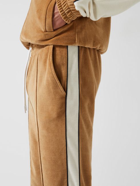 Corso - Che Tapered Velour Drawstring Joggers