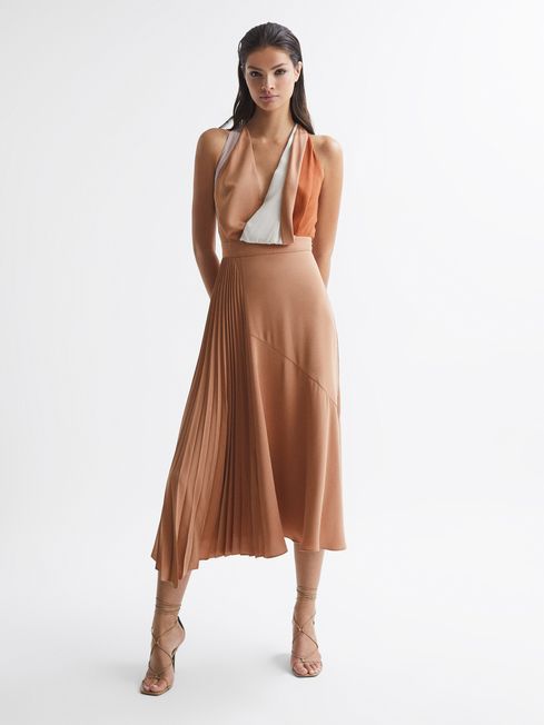 Anise Colourblock Midi Dress