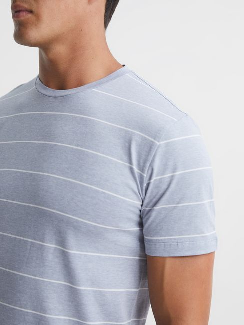 Milo Mercerised Striped Cotton T-Shirt
