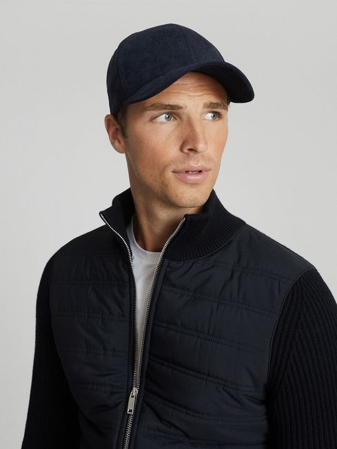 Trainer Hybrid Zip Through Quilted Jumper