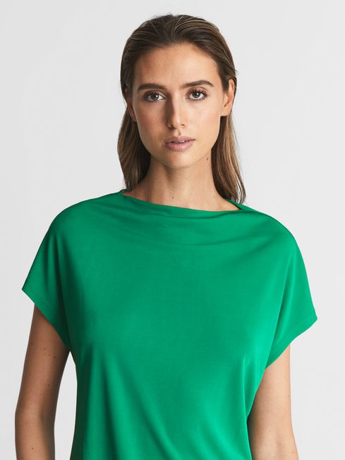 Poppy High Neck Jersey Top