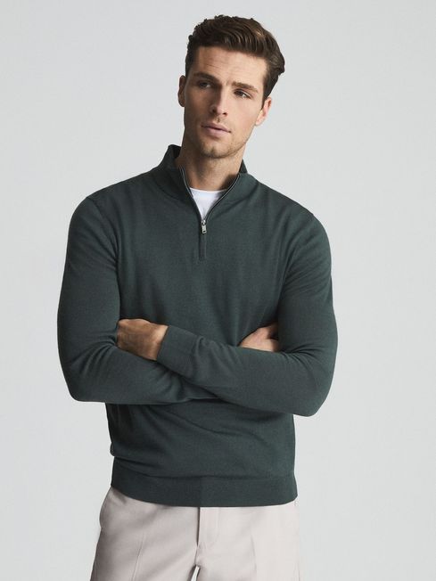 Blackhall Merino Wool Zip Neck Jumper