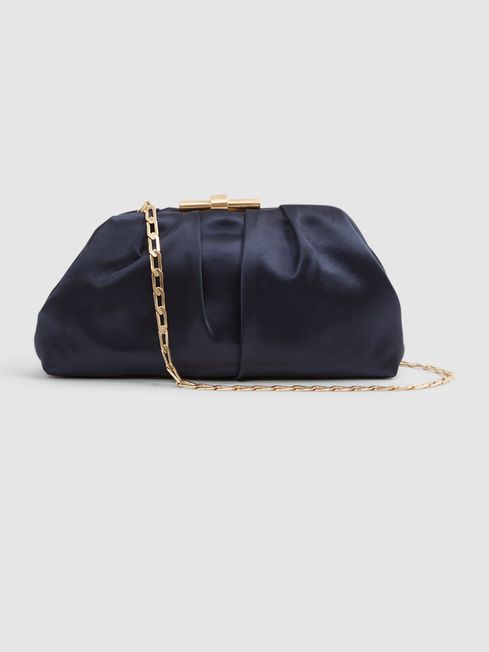 Adaline Satin Satin Clutch Bag