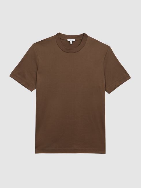 Hunter Mercerised Cotton High Neck T-Shirt