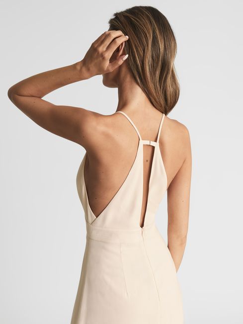 Ellis Plunge Bodycon Midi Dress