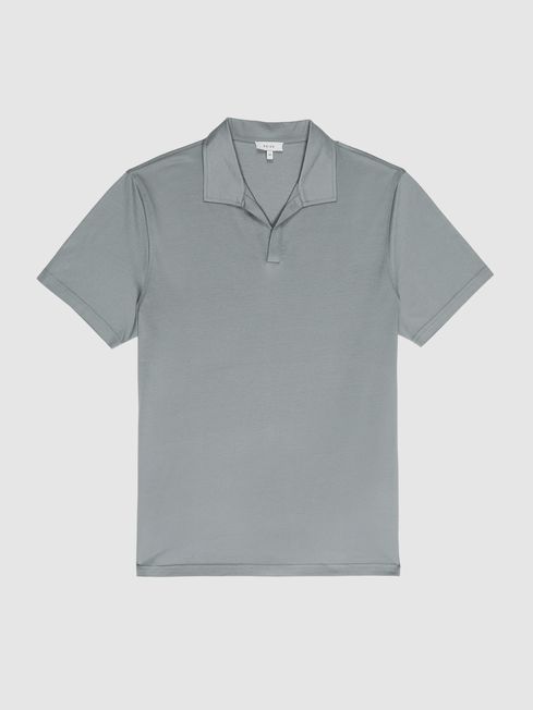 Jaxx Mercerised Open Collar Polo T-Shirt