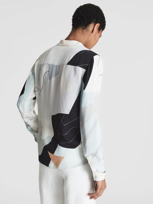 Rosie Abstract Print Blouse