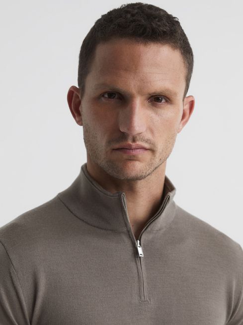 Blackhall Merino Wool Zip Neck Jumper