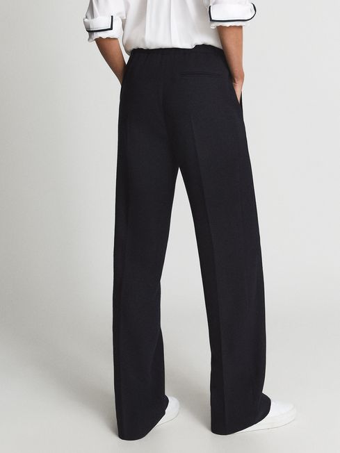 Iria Wool Blend Wide Leg Trousers
