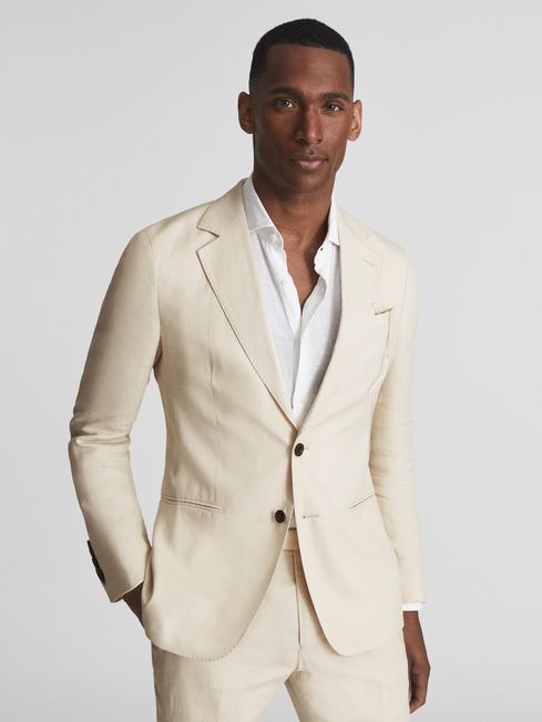 Kin Single Breasted Linen Blazer