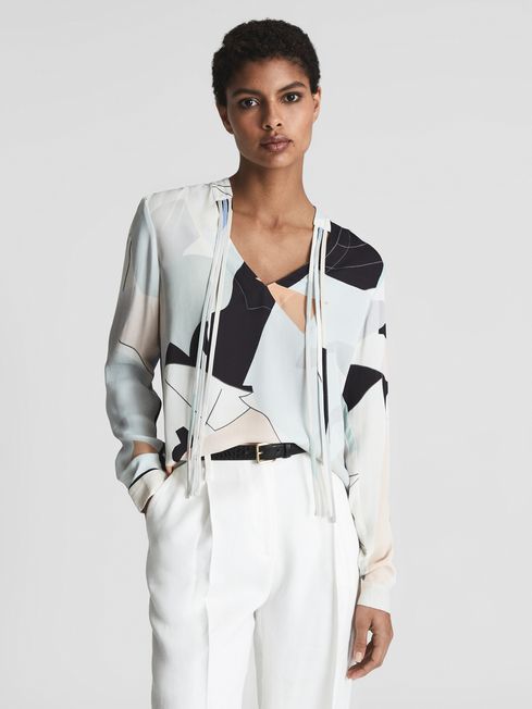 Rosie Abstract Print Blouse