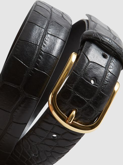Cohen Croc Horseshoe Belt
