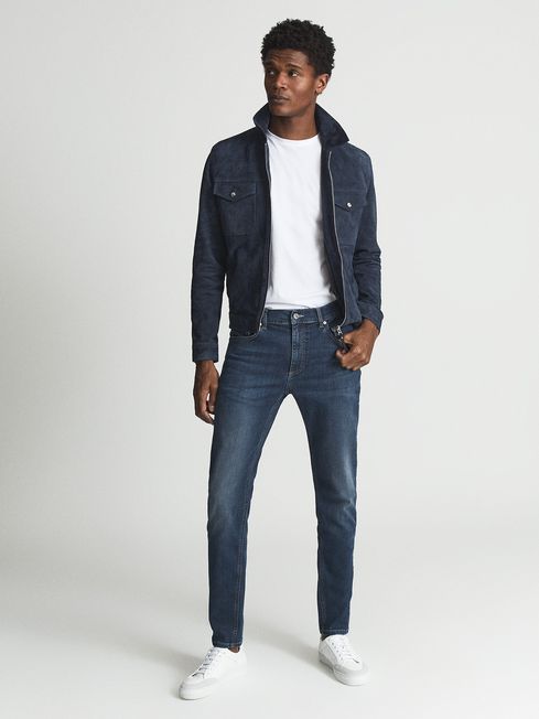 James Jersey Slim Fit Washed Jeans