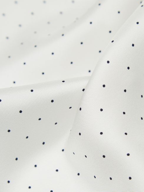 Liam Polka Dot Silk Pocket Square