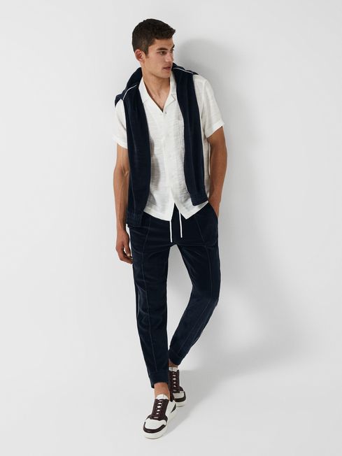 Jovis - Che Tapered Velour Drawstring Joggers