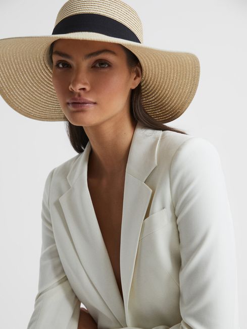 Lexi Woven Wide Brim Hat