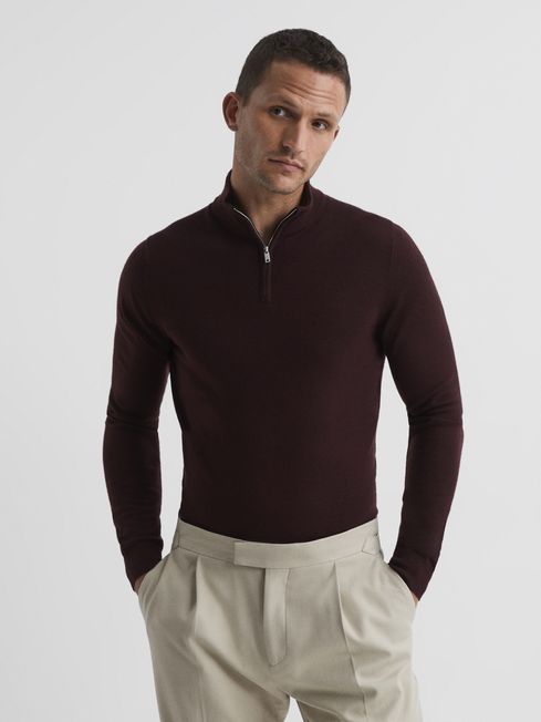 Blackhall Merino Wool Zip Neck Jumper