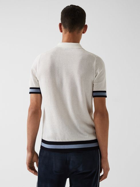 Quinn - Che Half Button Contrast-Sleeve Polo T-Shirt