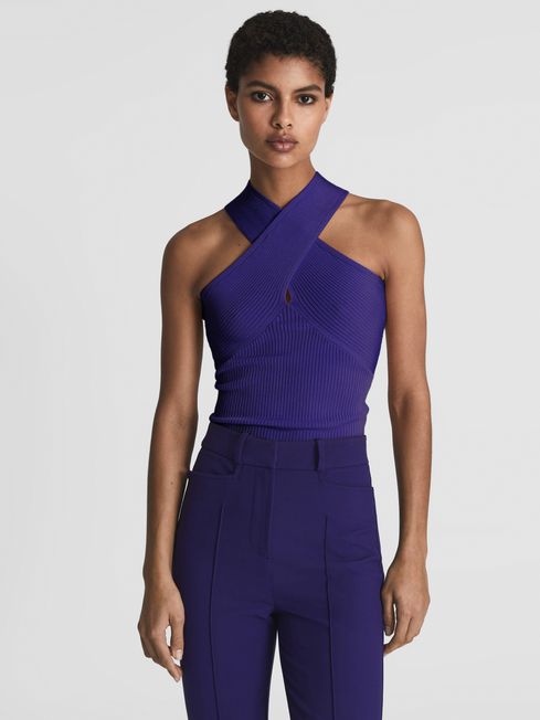 Lily Halter V-Neck Top