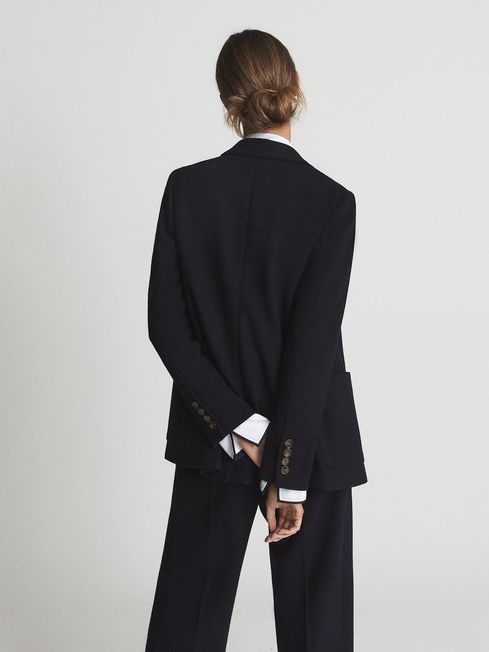 Iria Double Breasted Wool Blend Blazer