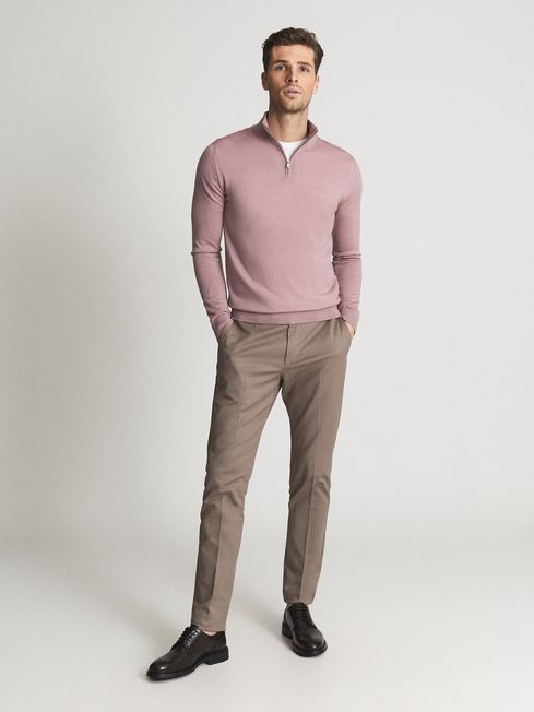 Blackhall Merino Wool Zip Neck Jumper
