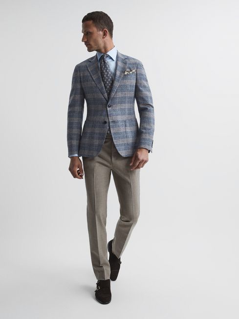 Bloomsbury Wool-Silk Blend Slim Fit Blazer