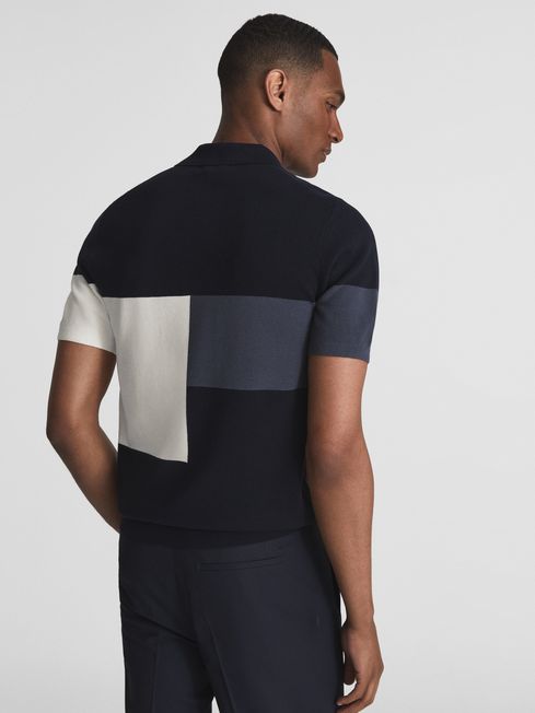 Primo Press Stud Colourblock Polo T-Shirt