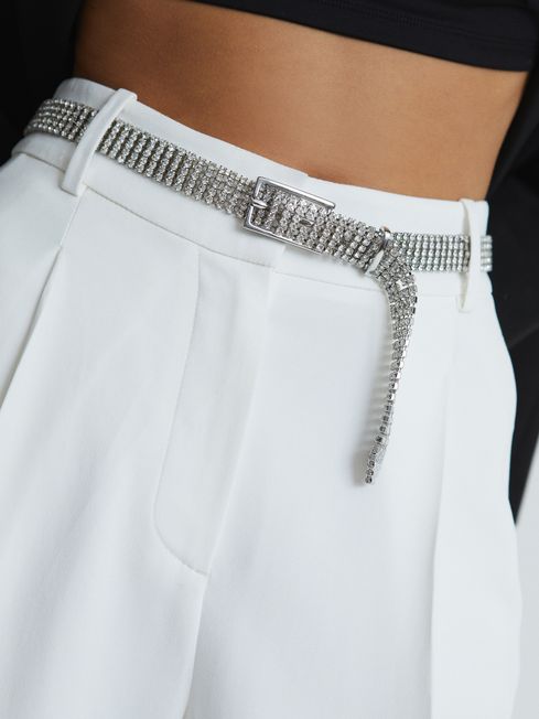 Cara Crystal Chainmail Belt