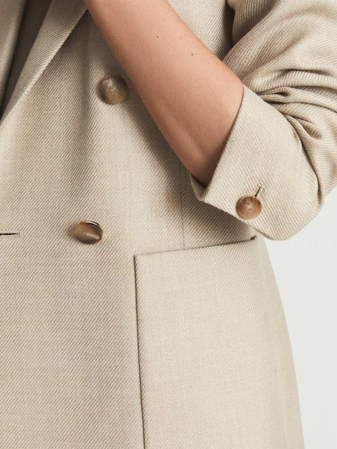 Larsson Double Breasted Twill Blazer
