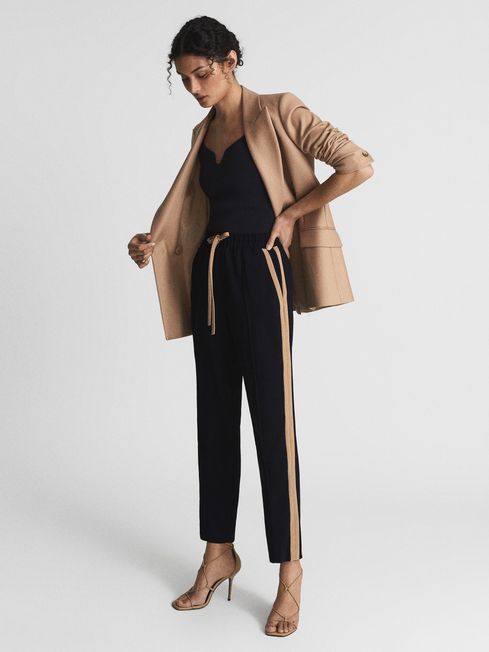 Frazer Taper Tapered Side Stripe Trousers