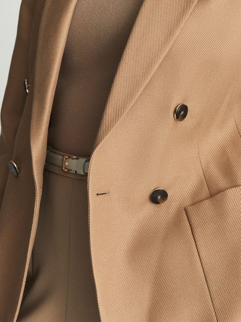 Larsson Double Breasted Twill Blazer