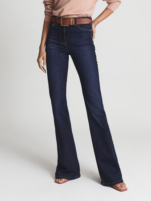 Beau High Rise Skinny Flared Jeans