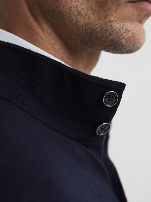 Harlow Merino Button Through Jumper