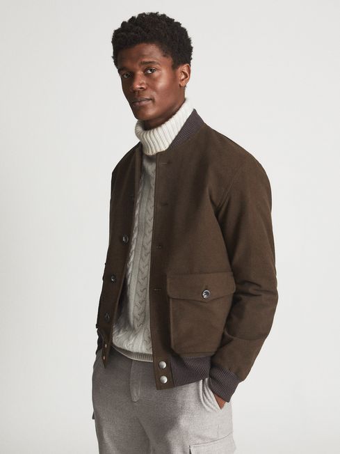 Moleskin Private White V.C. Bomber Jacket