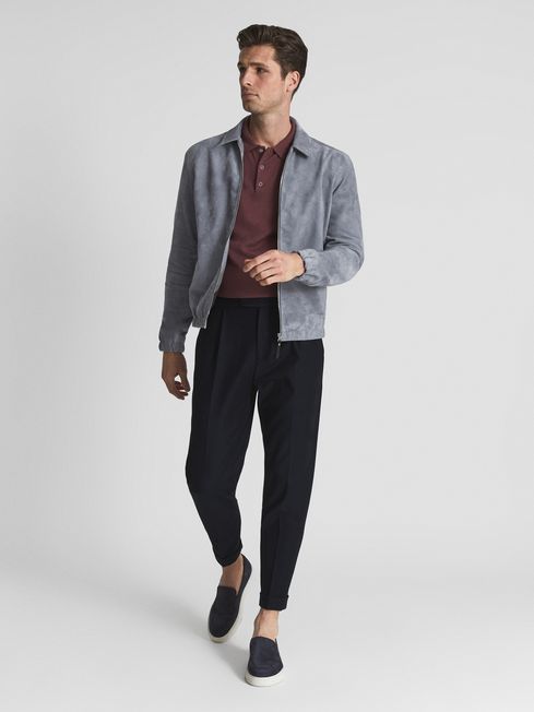 Mercury Zip Through Suede Jacket
