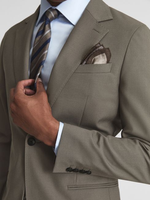 Fine Single Breasted Wool Blazer