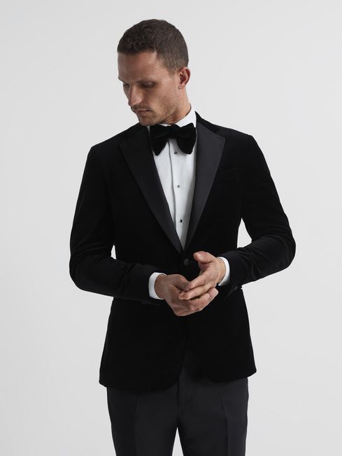 Ace Single Breasted Velvet Blazer