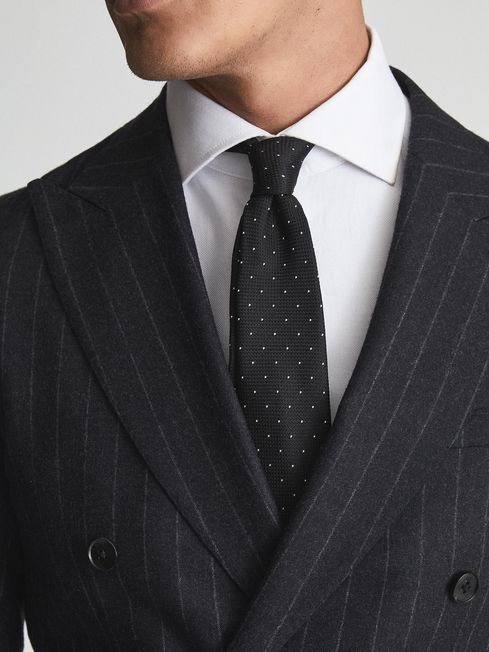 Liam Silk Polka Dot Tie