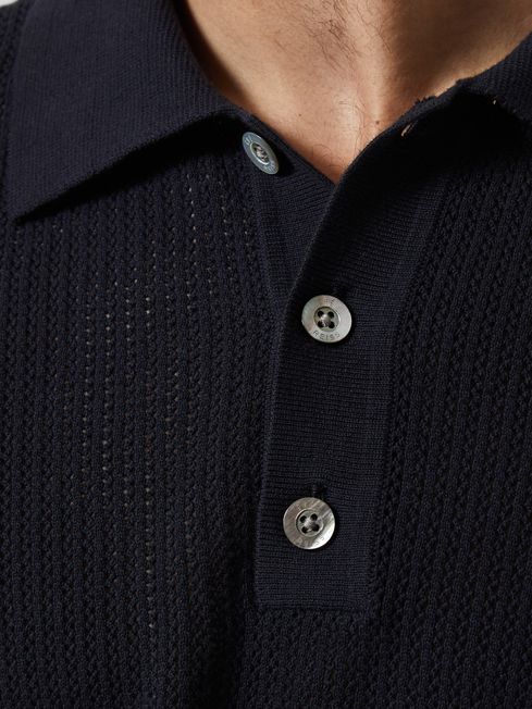 Quinn - Che Half Button Contrast-Sleeve Polo T-Shirt
