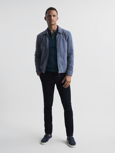 Maxwell Merino Zip Neck Polo T-Shirt
