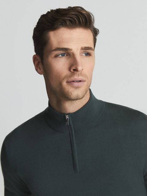 Blackhall Merino Wool Zip Neck Jumper
